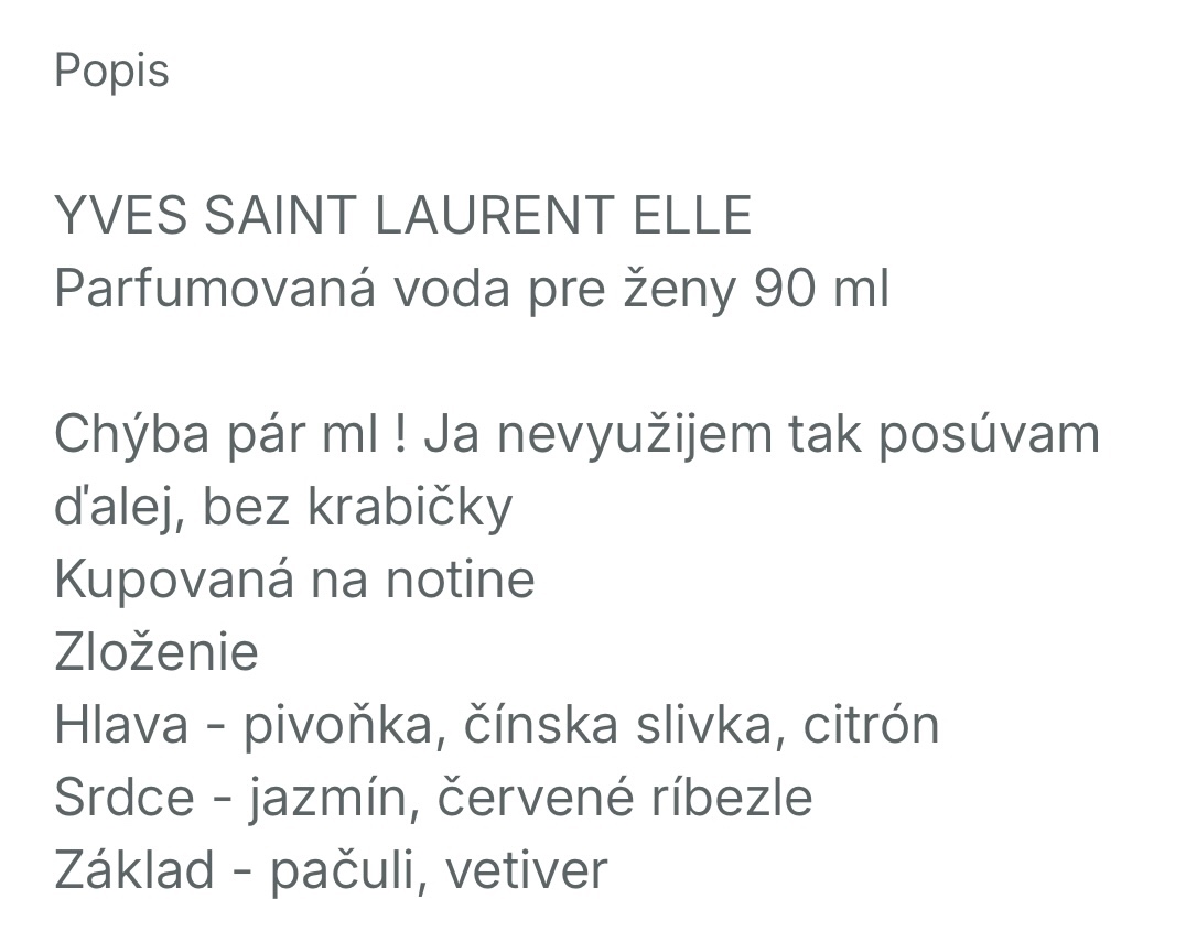 Yves Saint Laurent Elle EDP 90 ml (woman) Dámska parfumová - 7