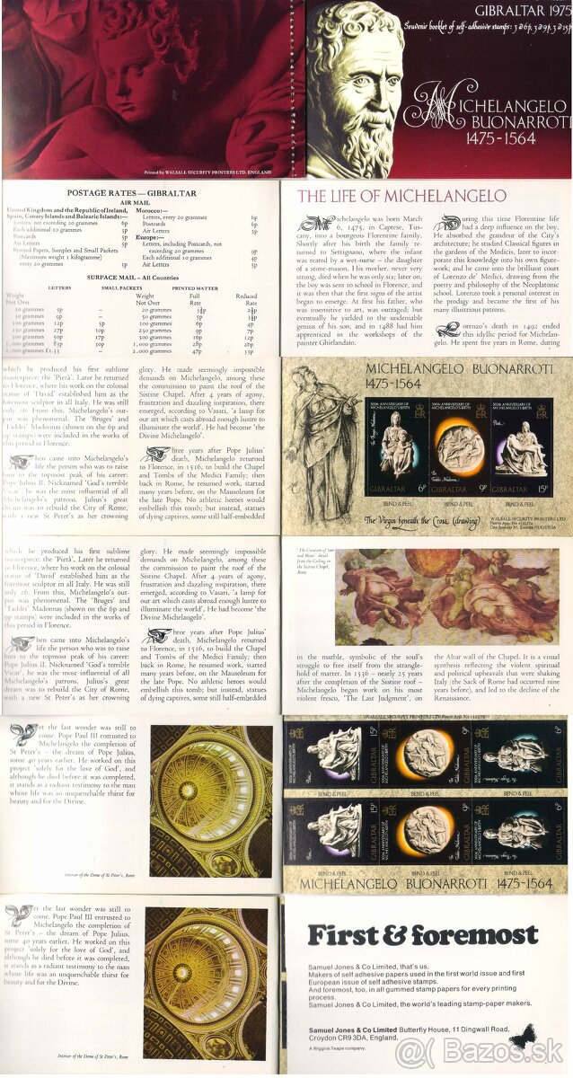 Poštové známky, filatelia: Vzácnejšie archy, bloky a aršíky - 7