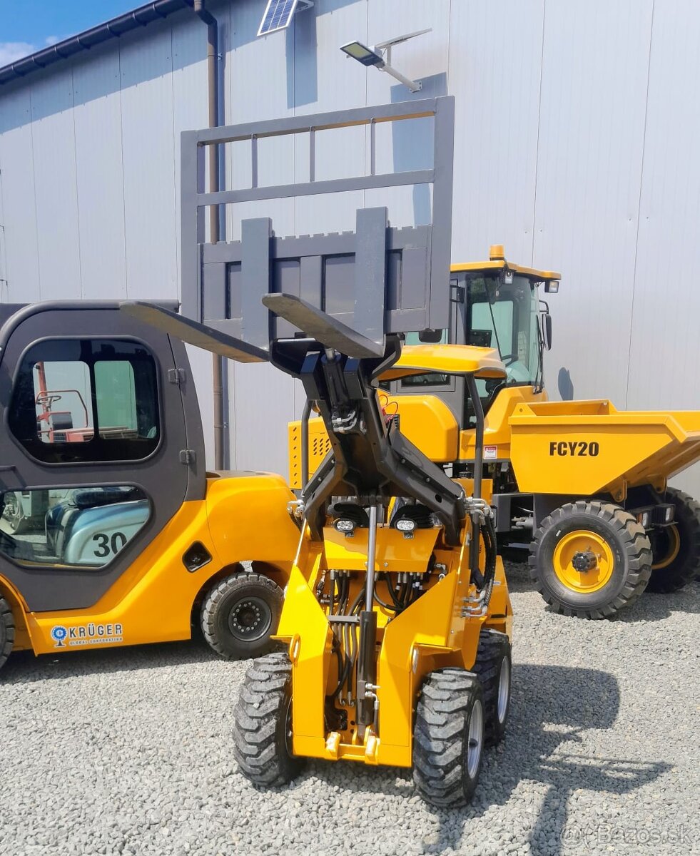 Mininakladac Kruger XKL480Z smykový riadeny nakladac - 7