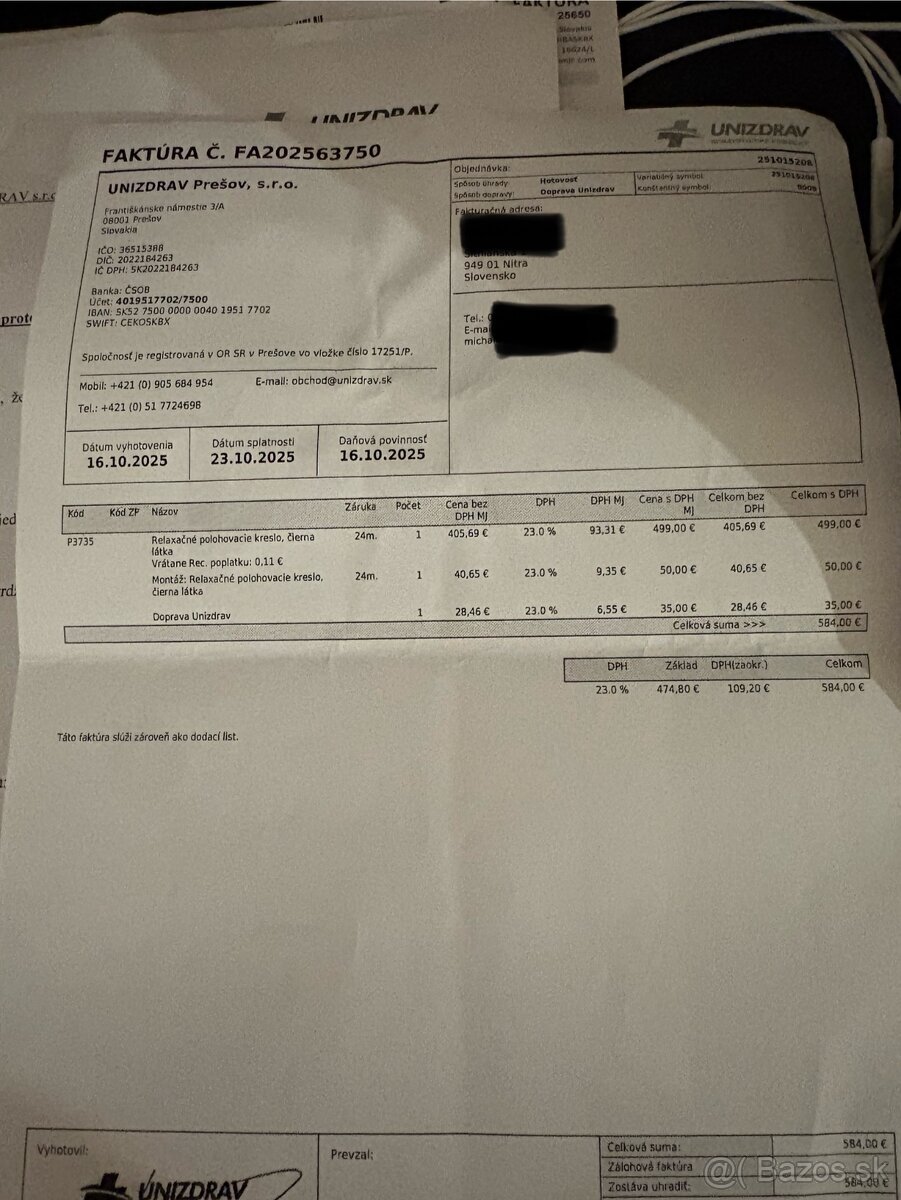 Relaxačné polohovacie kreslo - 7