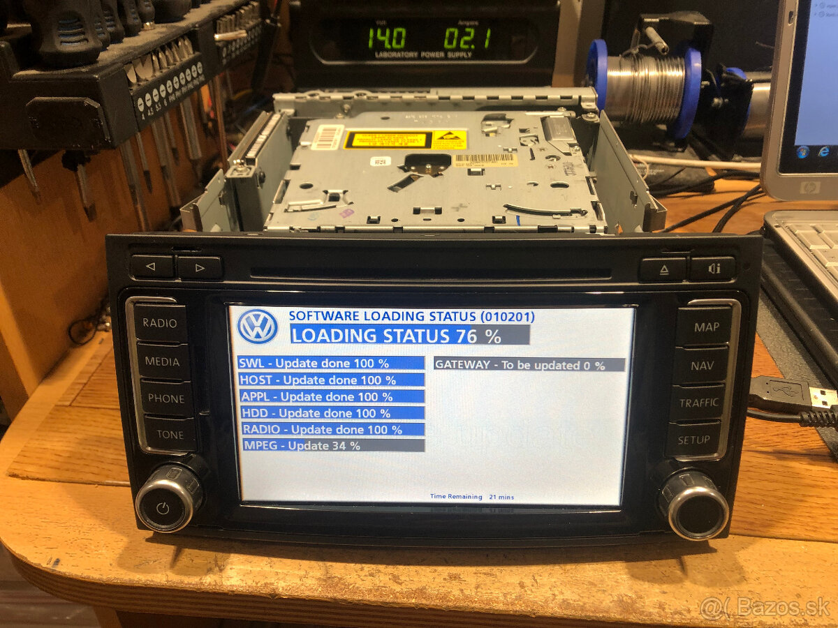 RNS 510 VW,SKODA,SEAT -Oprava radii - 7