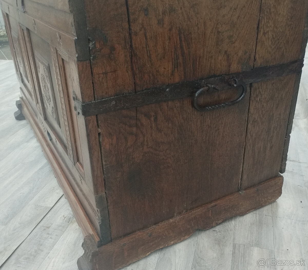 Truhlica z masívneho dubového dreva. - 7