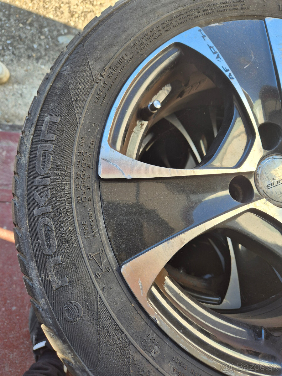 Letné pneumatiky Nokian 175/65 R14 + disky Abarth - 7