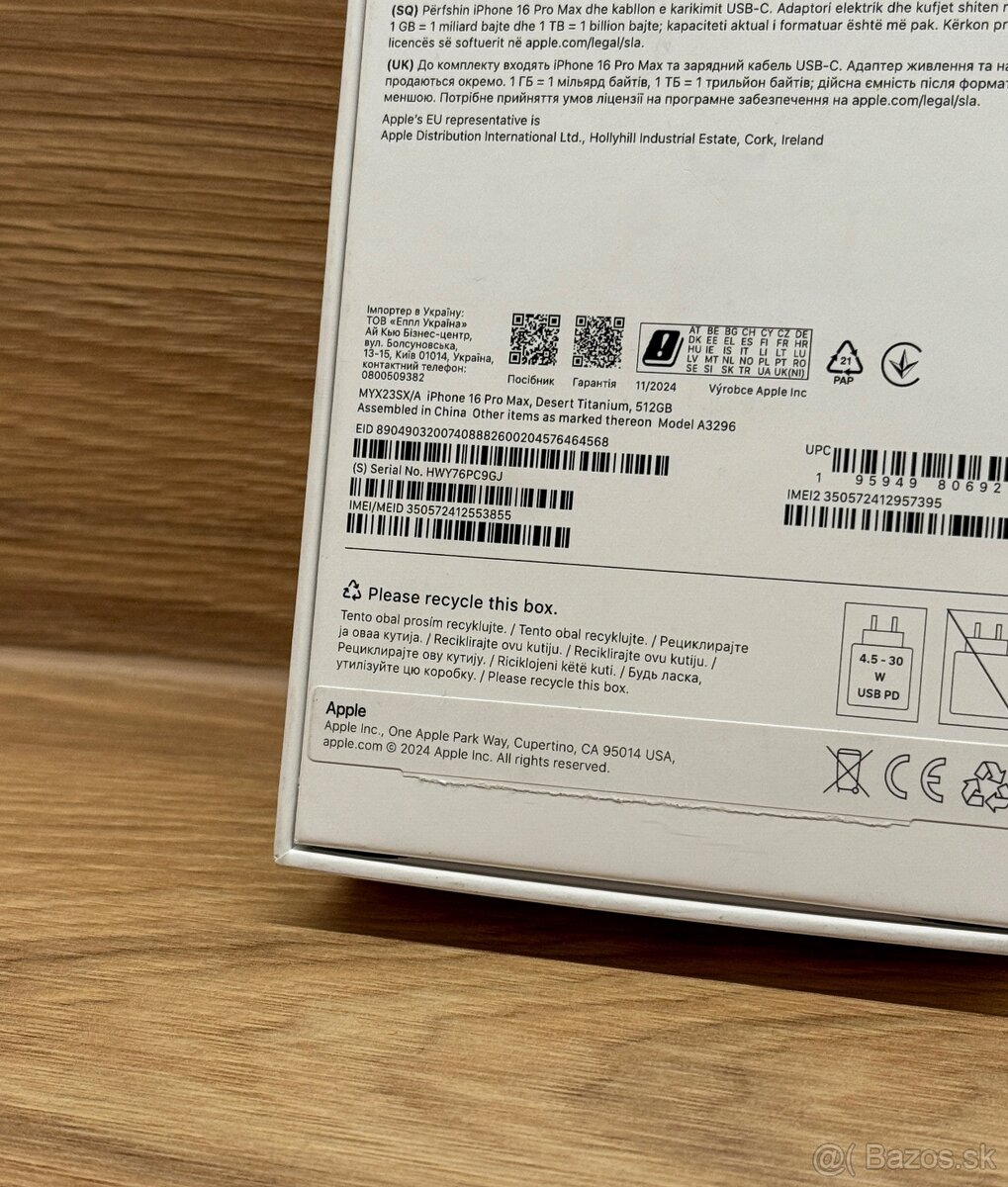 iPhone 16 Pro Max 512GB Desert Titanium - záruka - 7