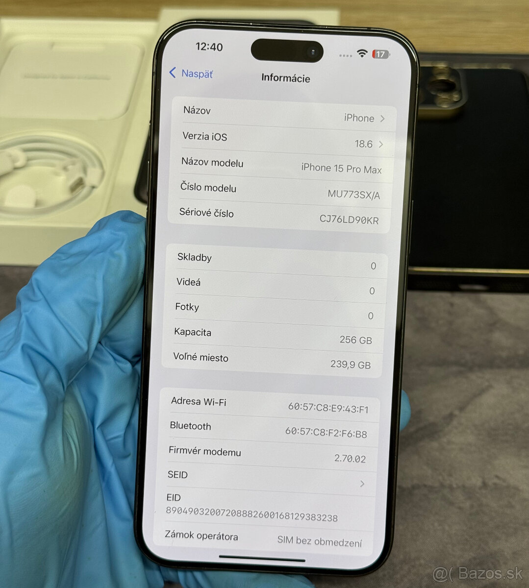 Apple iPhone 15 Pro Max 256 GB Black Titanium / 85% zdravie - 7