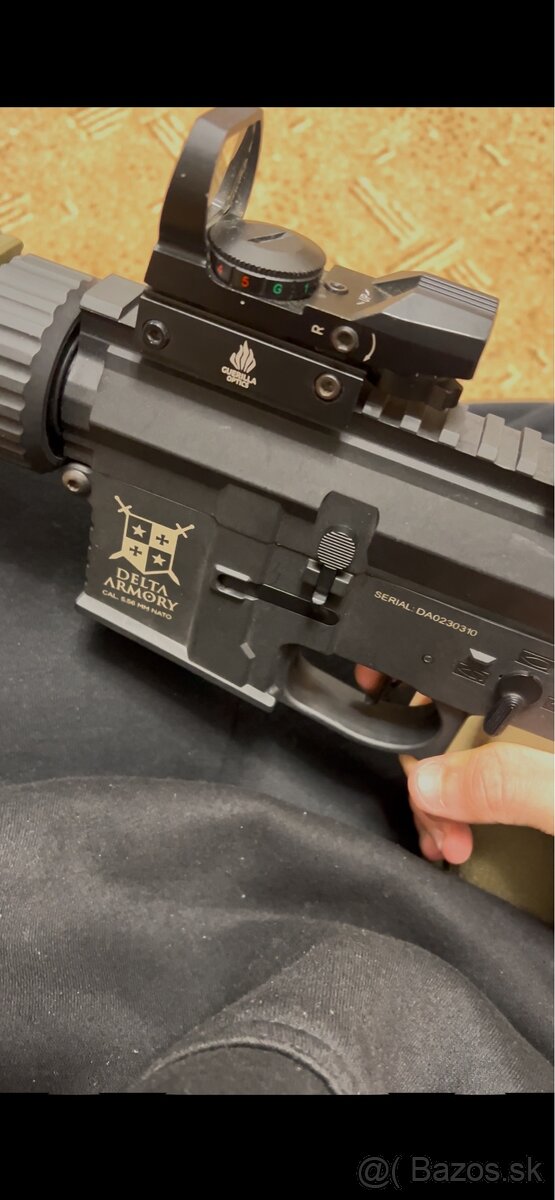 Airsoft M4 FULL Upgrade Brushless motor - okolo 30rps - 7