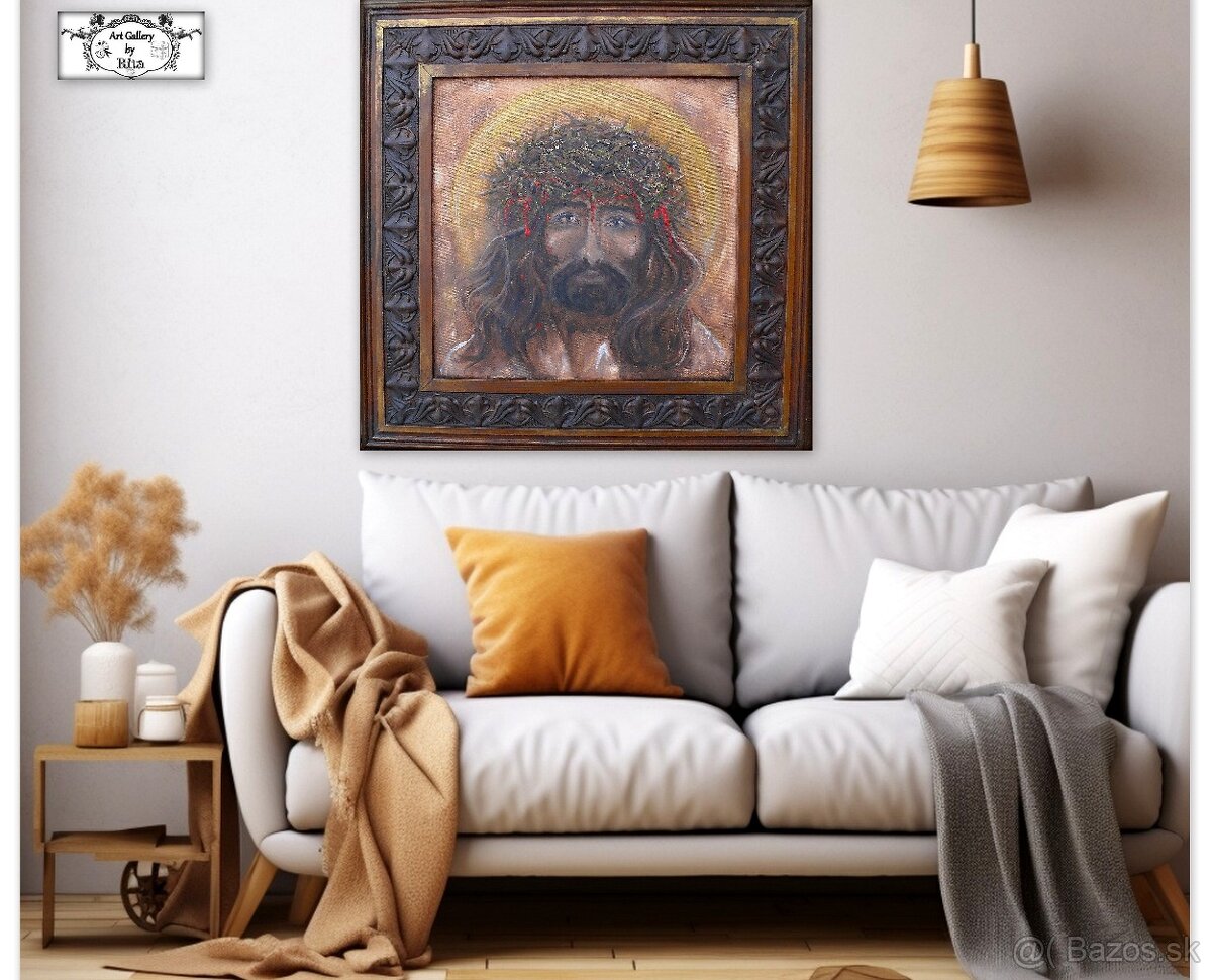 Maľba v ráme "Ježiš" - 7