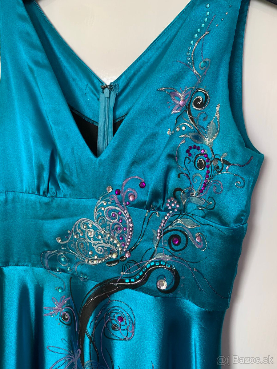 Spoločenské šaty dlhé M - 7