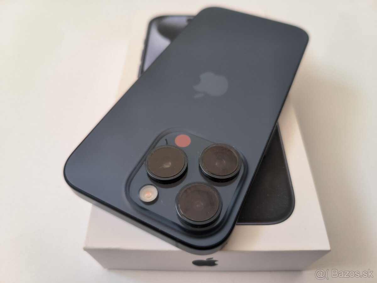 apple iphone 15 PRO 128gb Blue Titanium / Batéria 87% - 7