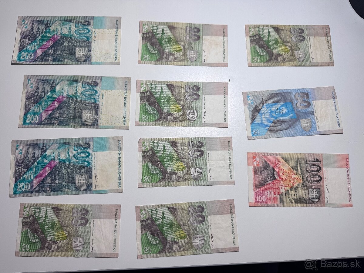 Predám slovenské bankovky / koruny - 7