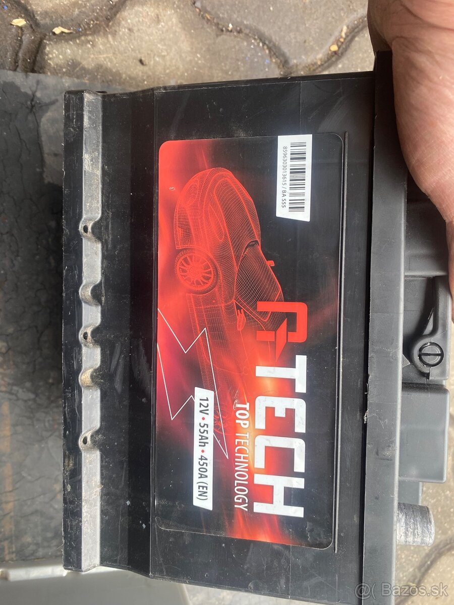 Predám 2ks akumulátor autobatériu 12V 75Ah - 7