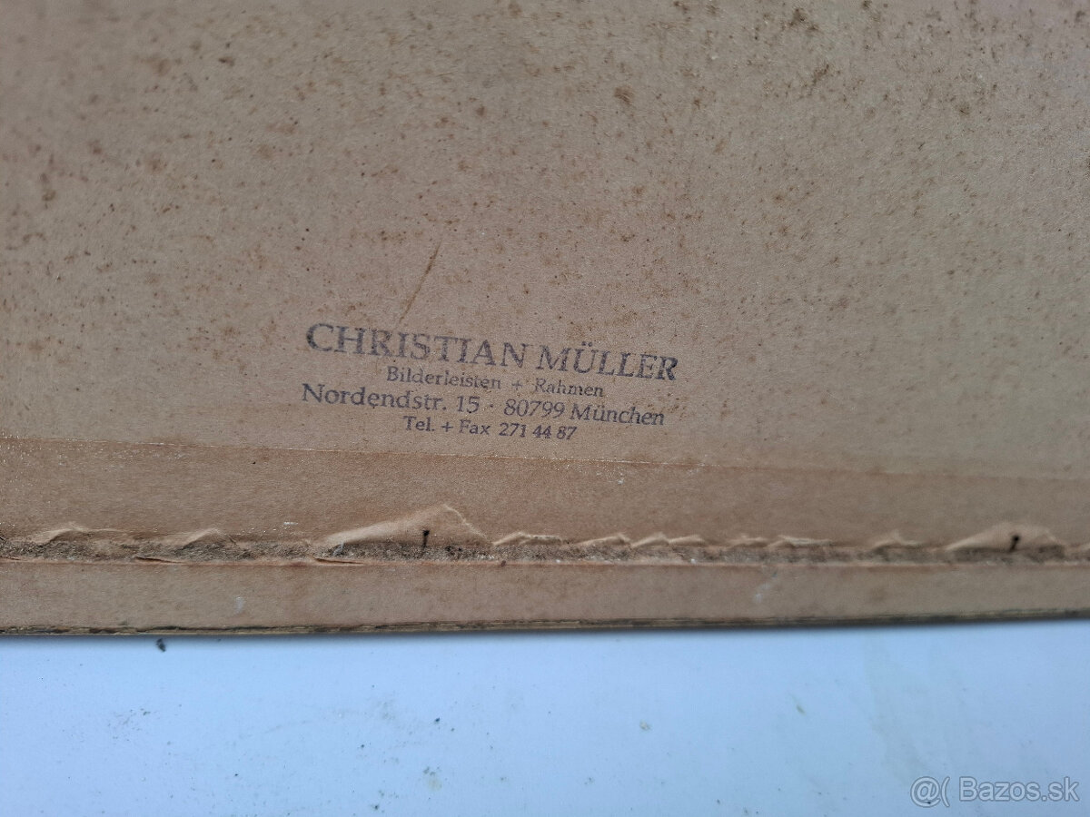 Predám starý obráz Venecie-Benedig - 7