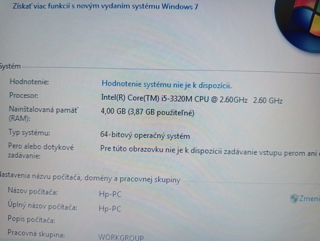 HP elitebook 8470p / 4gb ram / Intel core i5 / ssd / Win 7- - 7