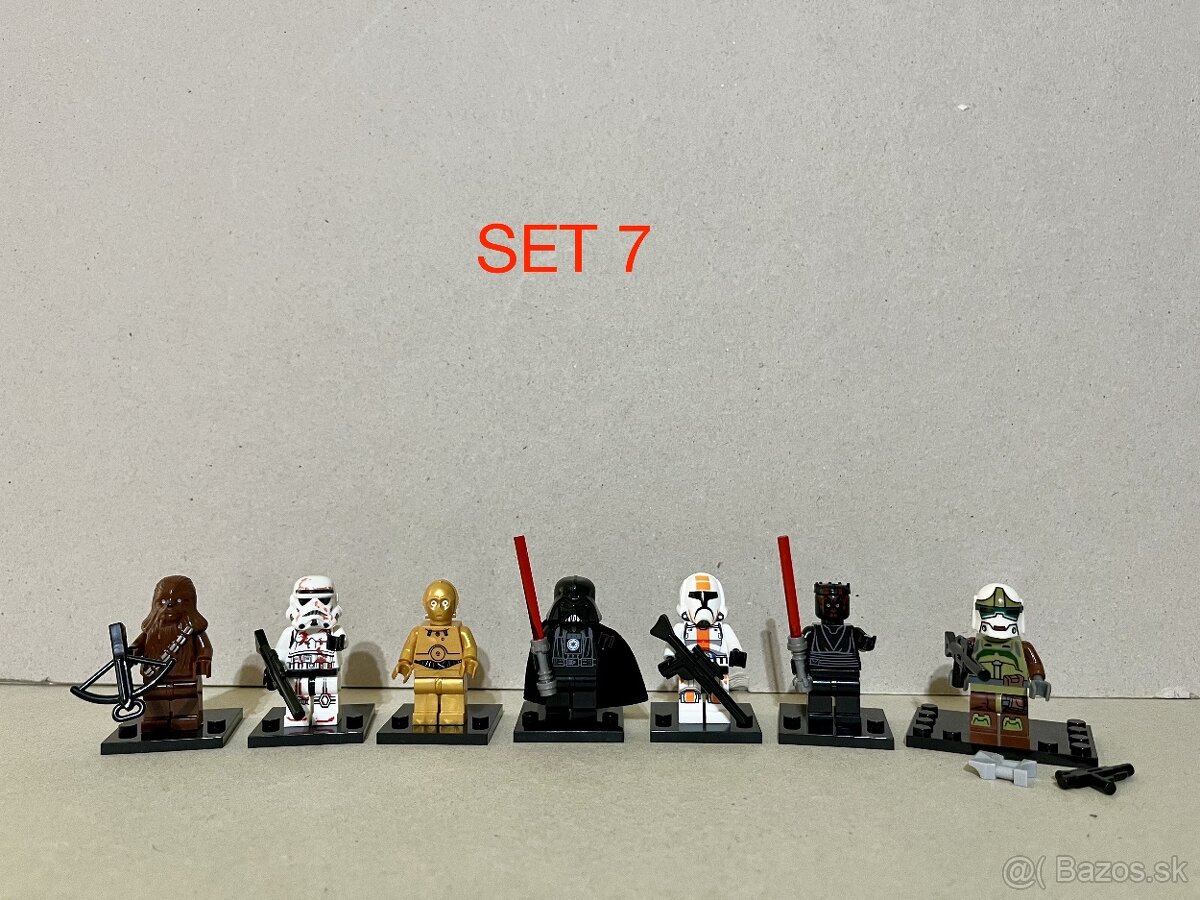 Rôzne figúrky Star Wars 4 (8ks) - typ lego - nové - 7