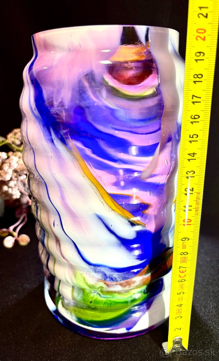 Starozitne sklenené vazy v top stave - 7