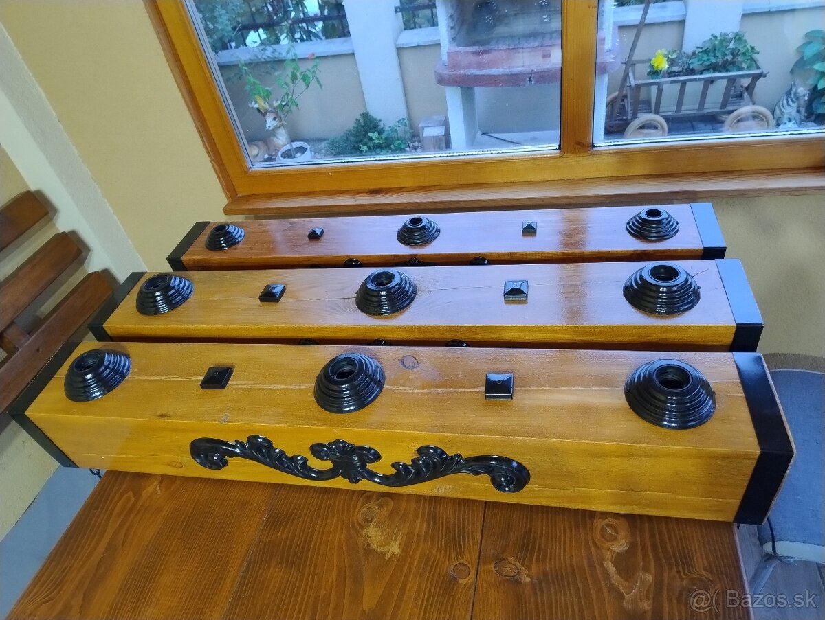 Lustre drevený hranol - 7