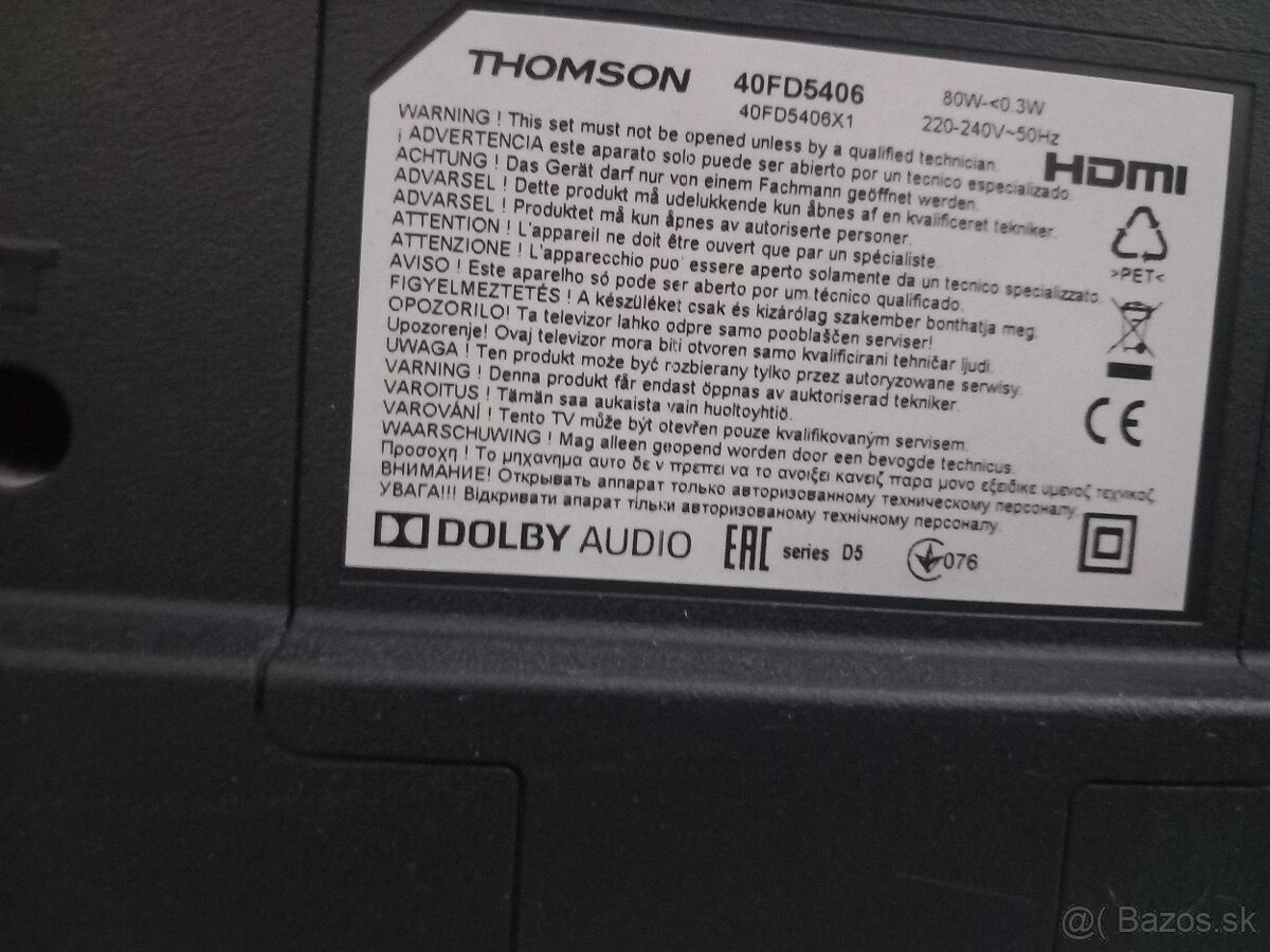THOMSON 40FD 5406 smart 100cm - 7