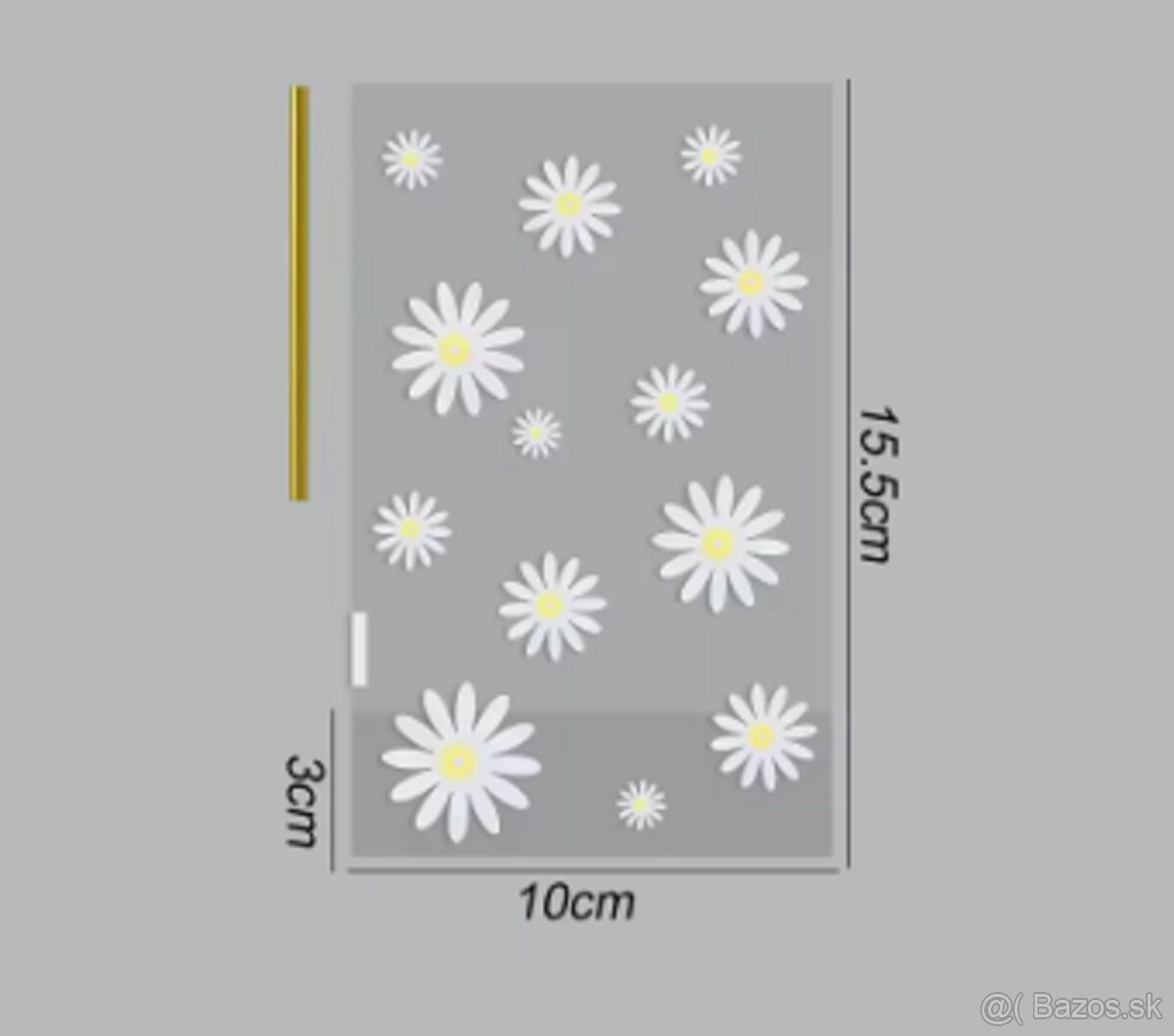 Celofánové darčekové sáčky s kvetinkami - 7