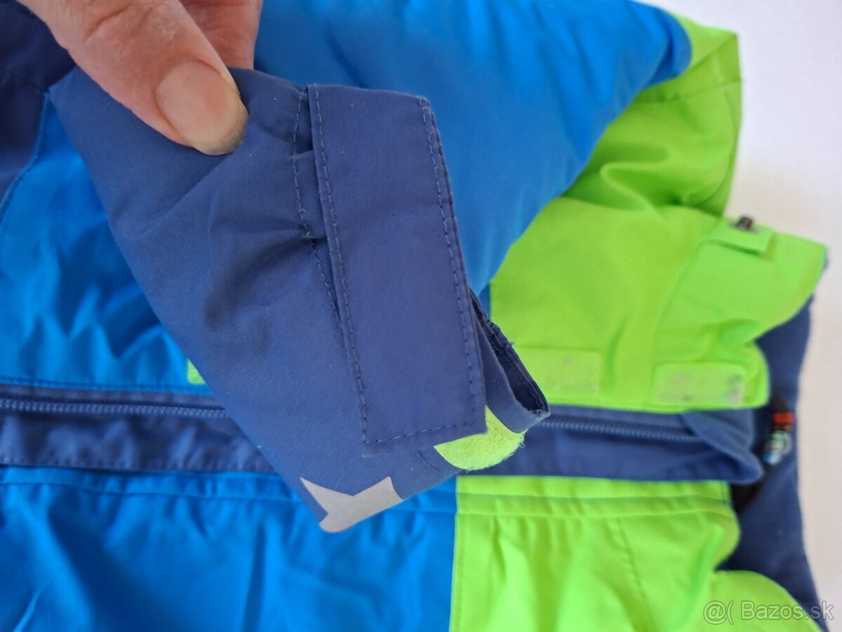 Zeleno modrá zimná bunda s kapuckou - 7