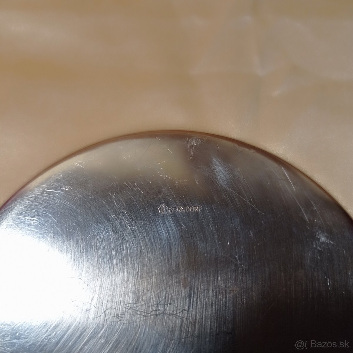 Starožitná alpaková cukornička s podšálkou - 7