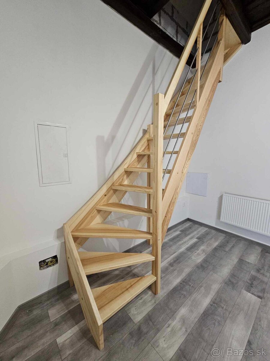 Drevené schody - výroba a montáž - 7
