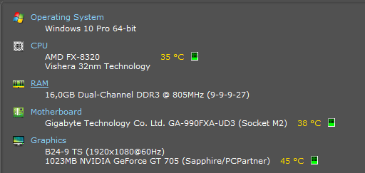 Gigabyte GA-990FXA-UD3 + FX-8320 + Mugen 3 + 16 GB HyperX - 7