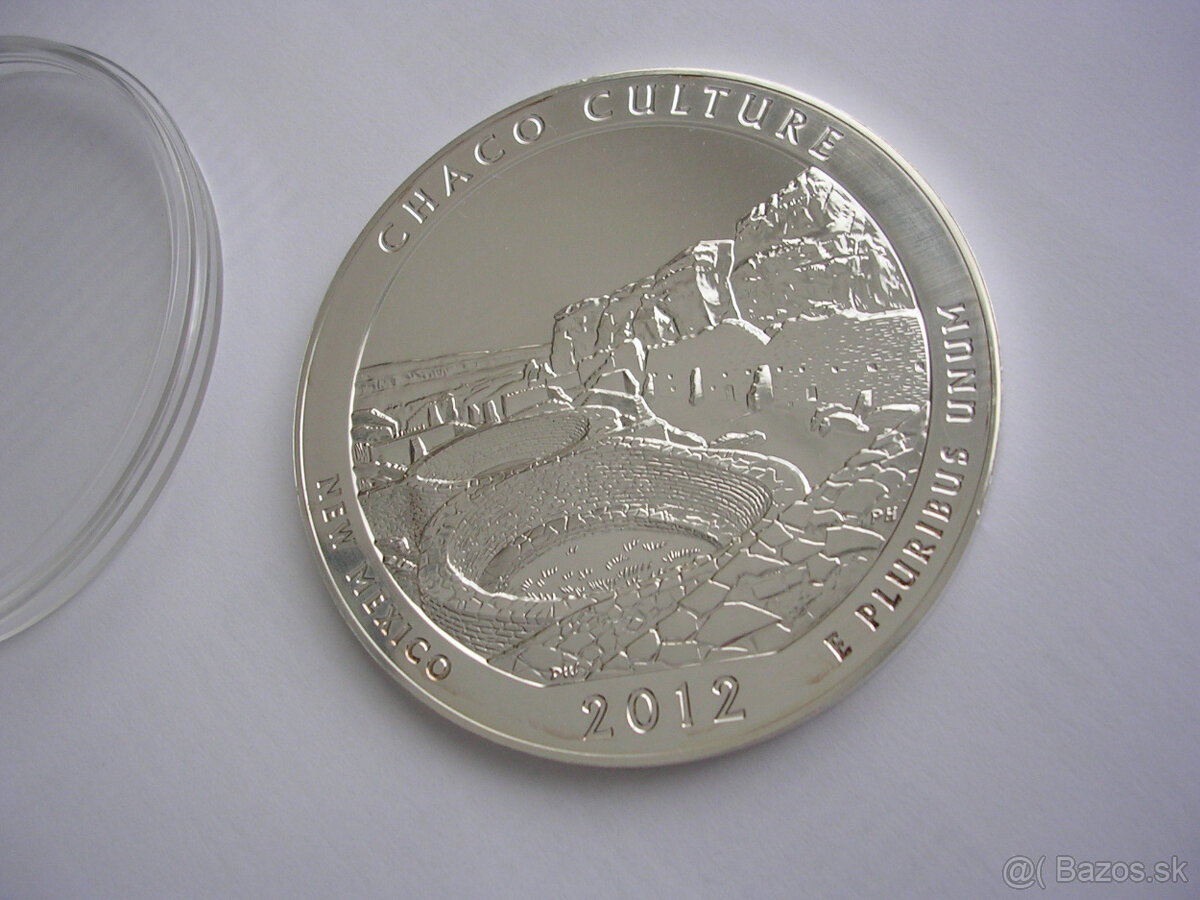 5 Oz Quarter Dollar 2012 New Mexico - CHACO CULTURE - 7