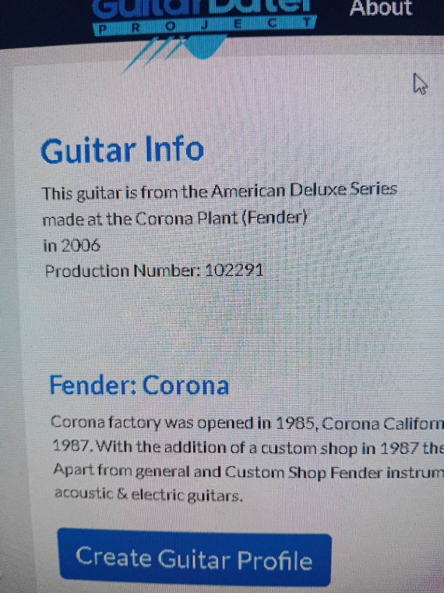 Fender Stratocaster DeLuxe USA 2006 - 7