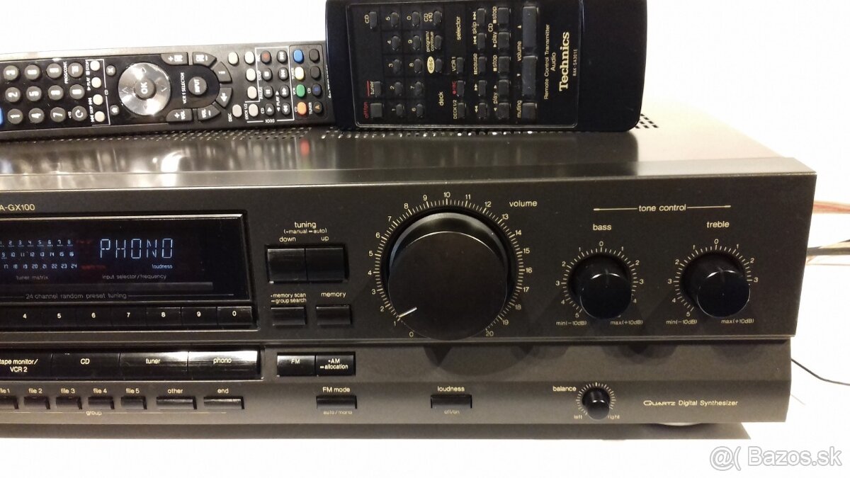 2ks 265W Receiver TECHNICS SA-GX100 vyroba Japan, AR18, AR10 - 7