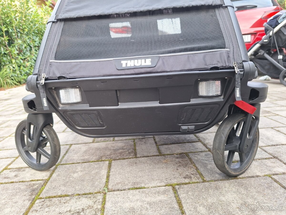 Predám Thule Chariot Sport 2 – Midnight Black (TOP STAV, pln - 7