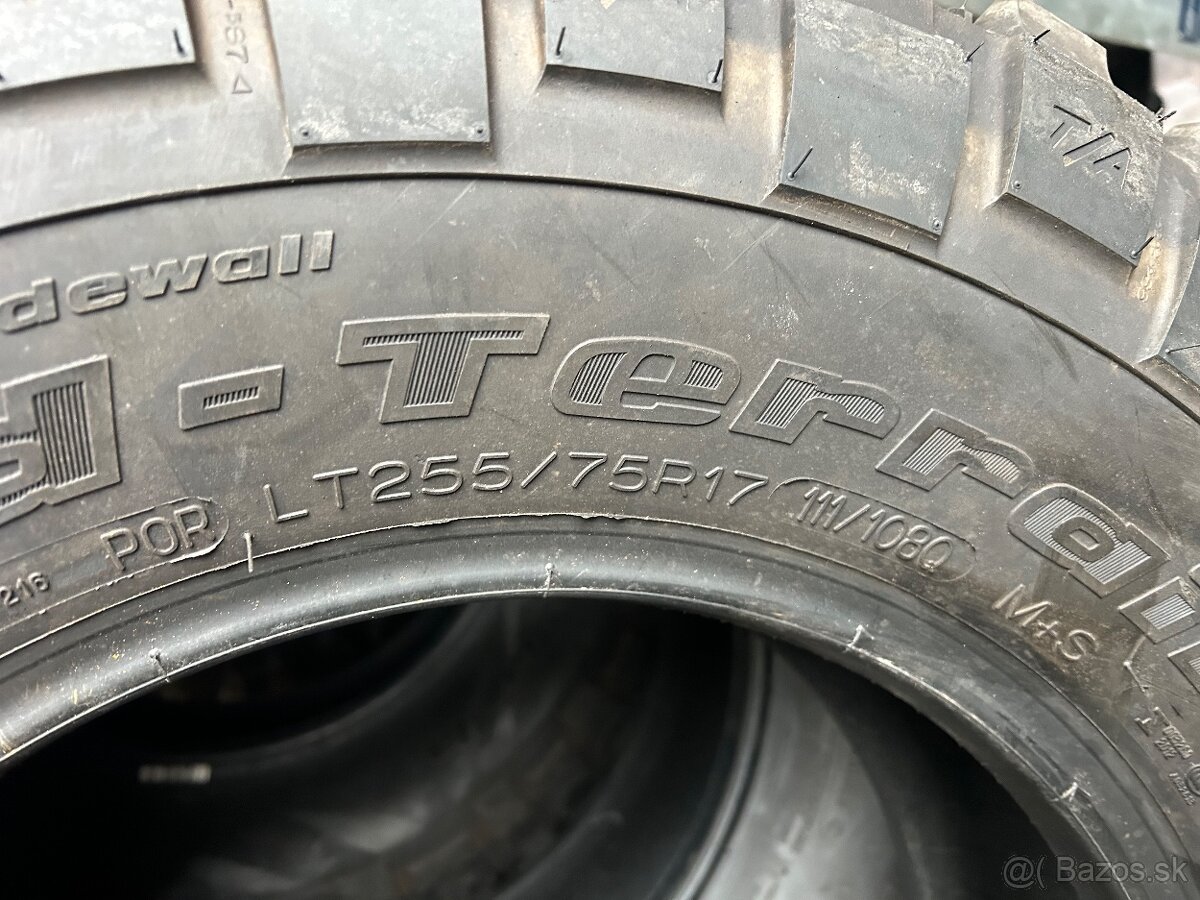 Pneumatiky BF Goodrich mud 255/75 r17 - 7