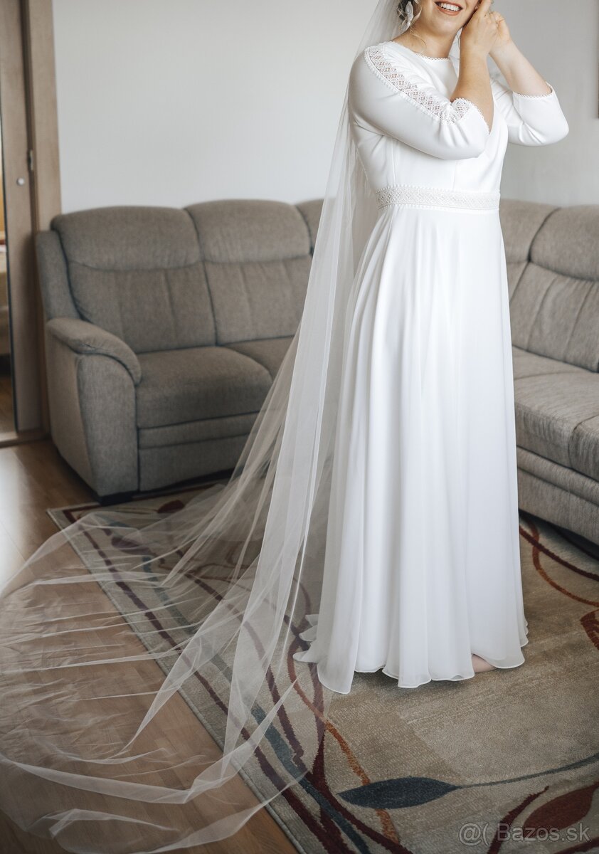 Svadobné šaty so závojom - 7