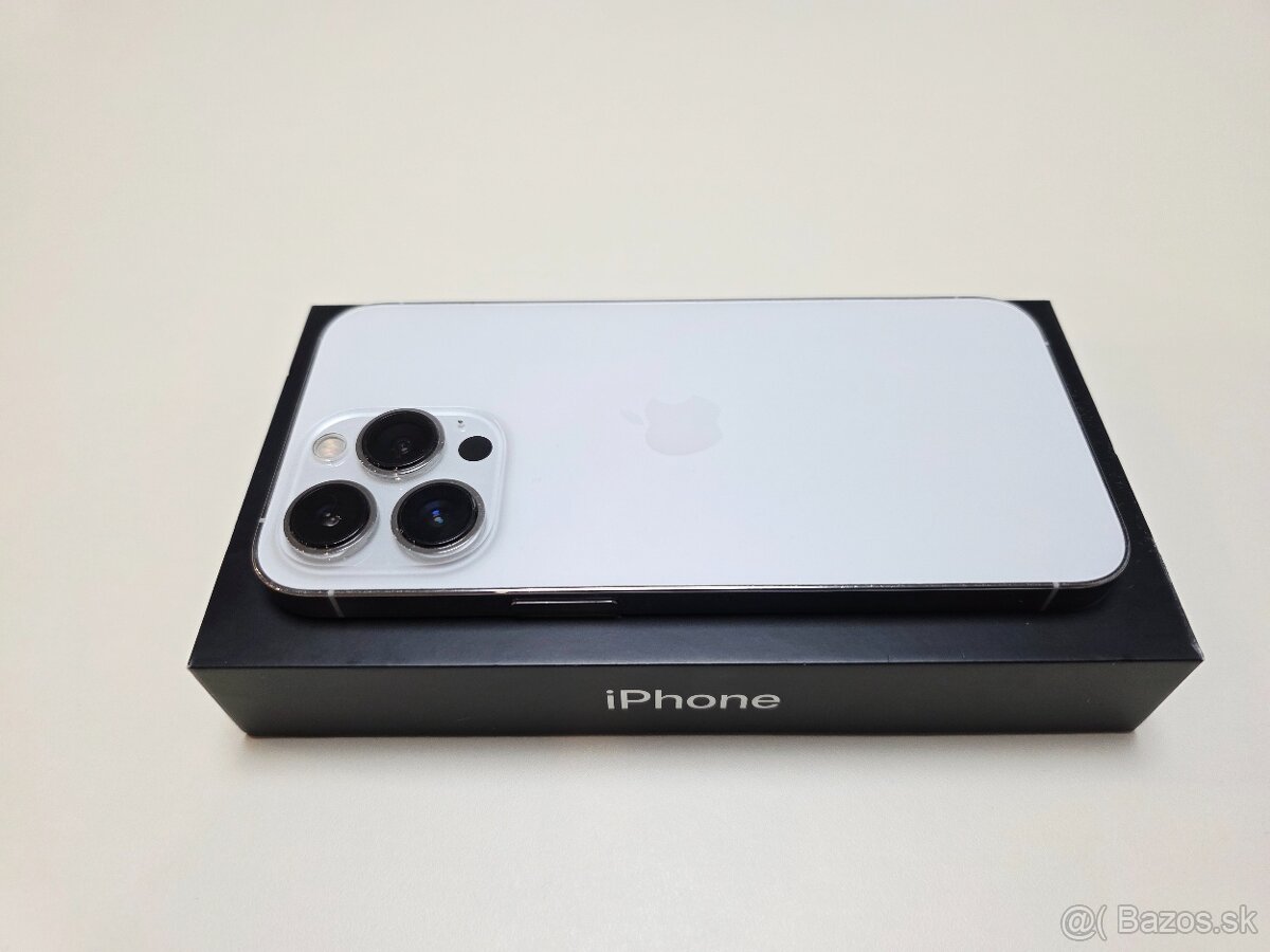 Predám Apple Iphone 13 PRO 128GB SILVER ,BATERKA 100% - 7