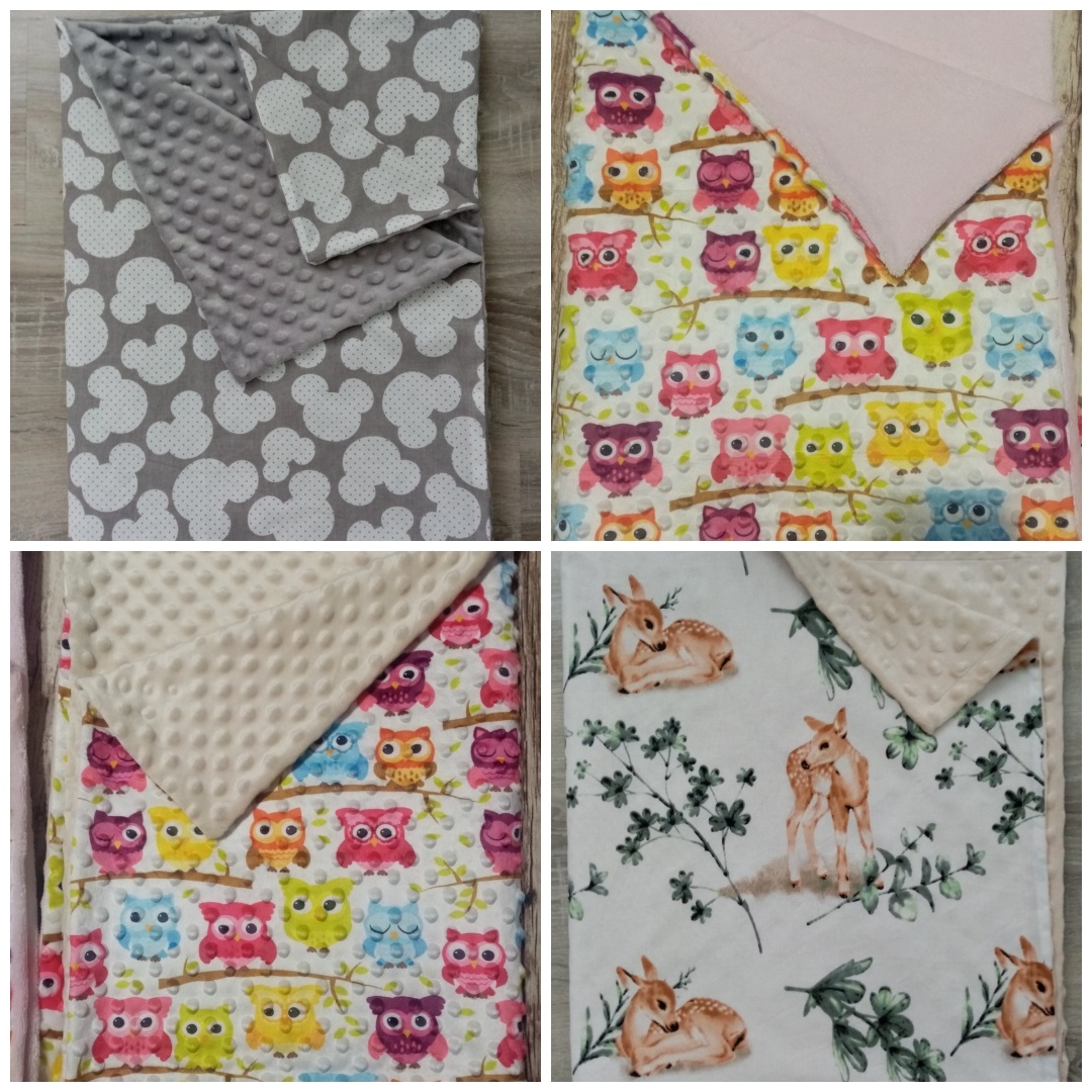 Nepouzivane Minky deky, flisove deky - 7