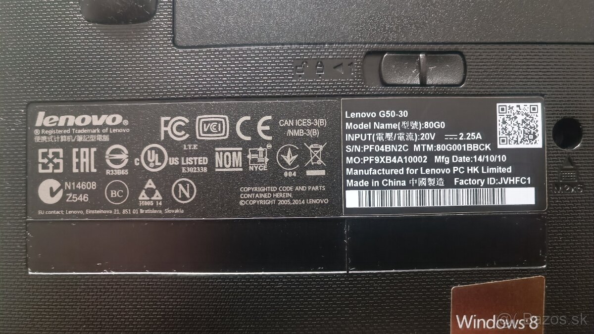 Lenovo G 50-30 - 7