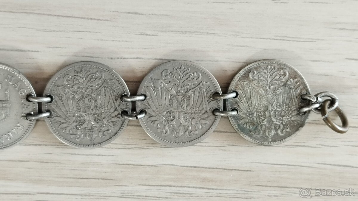 Patriotický náramek z mincí RU - 7