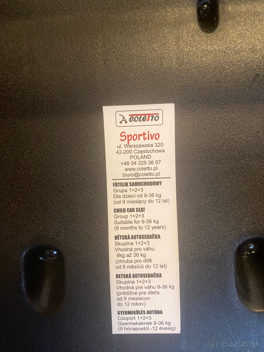 DETSKA Autosedacka COLETTO s ISOFIX - 7