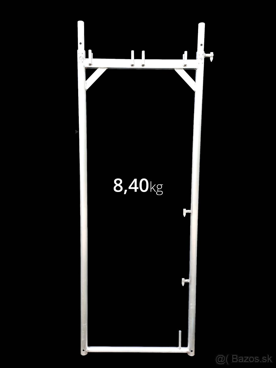 Hliníkové fasádní lešení , ľahké 110m2 6x18 nove - 7