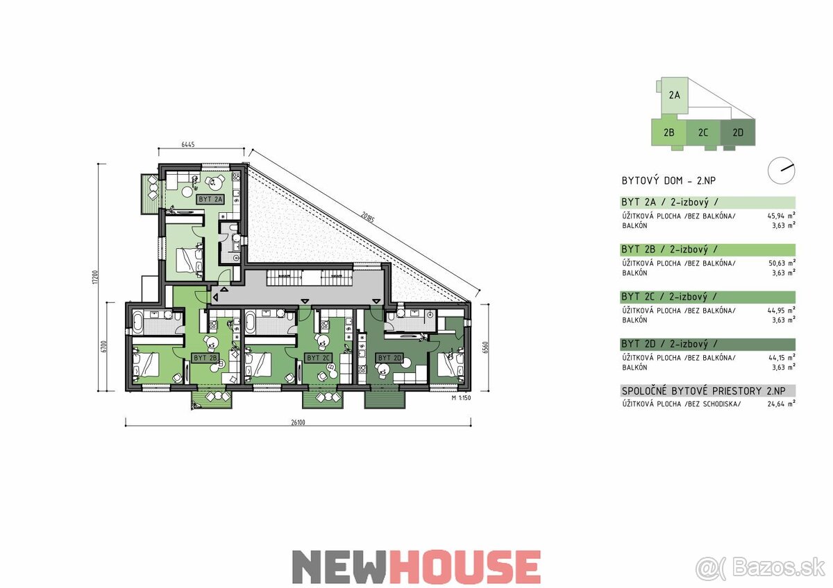 NOVOSTAVBY NA PREDAJ v Častkovciach - byt 1D - 7