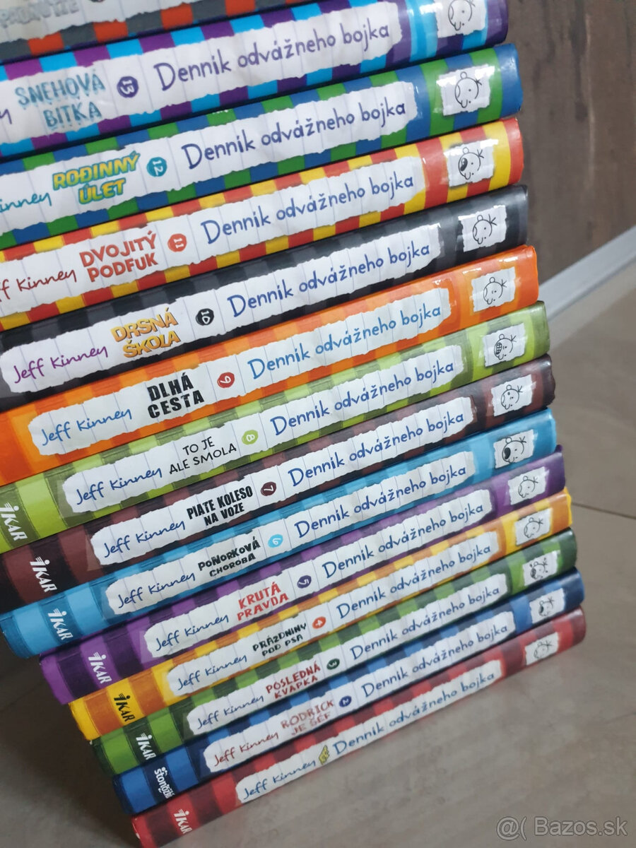 Jeff Kinney - Denník odváž. bojka 1-18 diel + 3 knihy navyše - 7