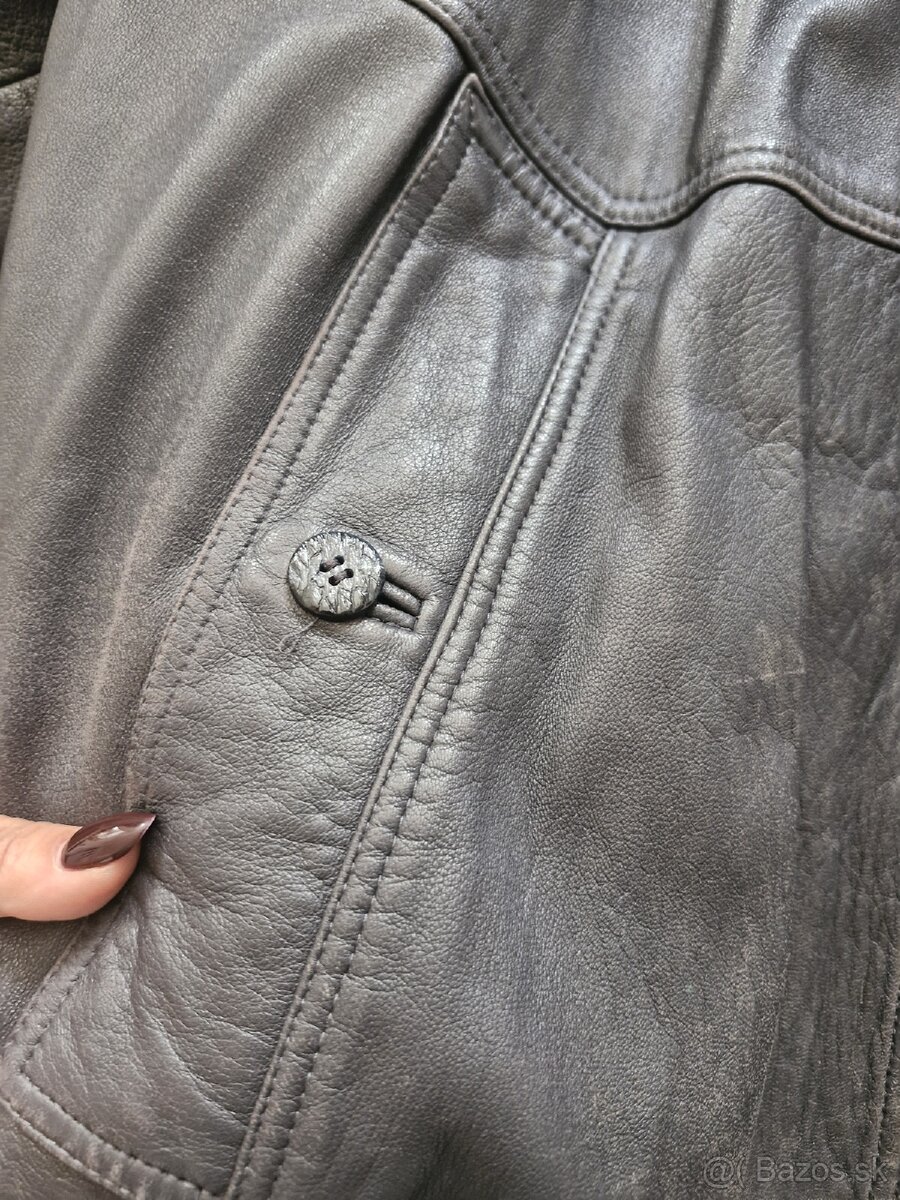 Vintage kožená bunda - 7