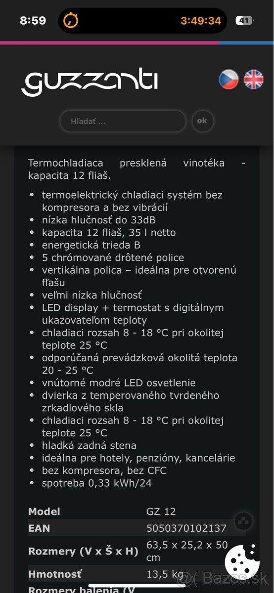 Vinotéka guzanti gz12 - 7
