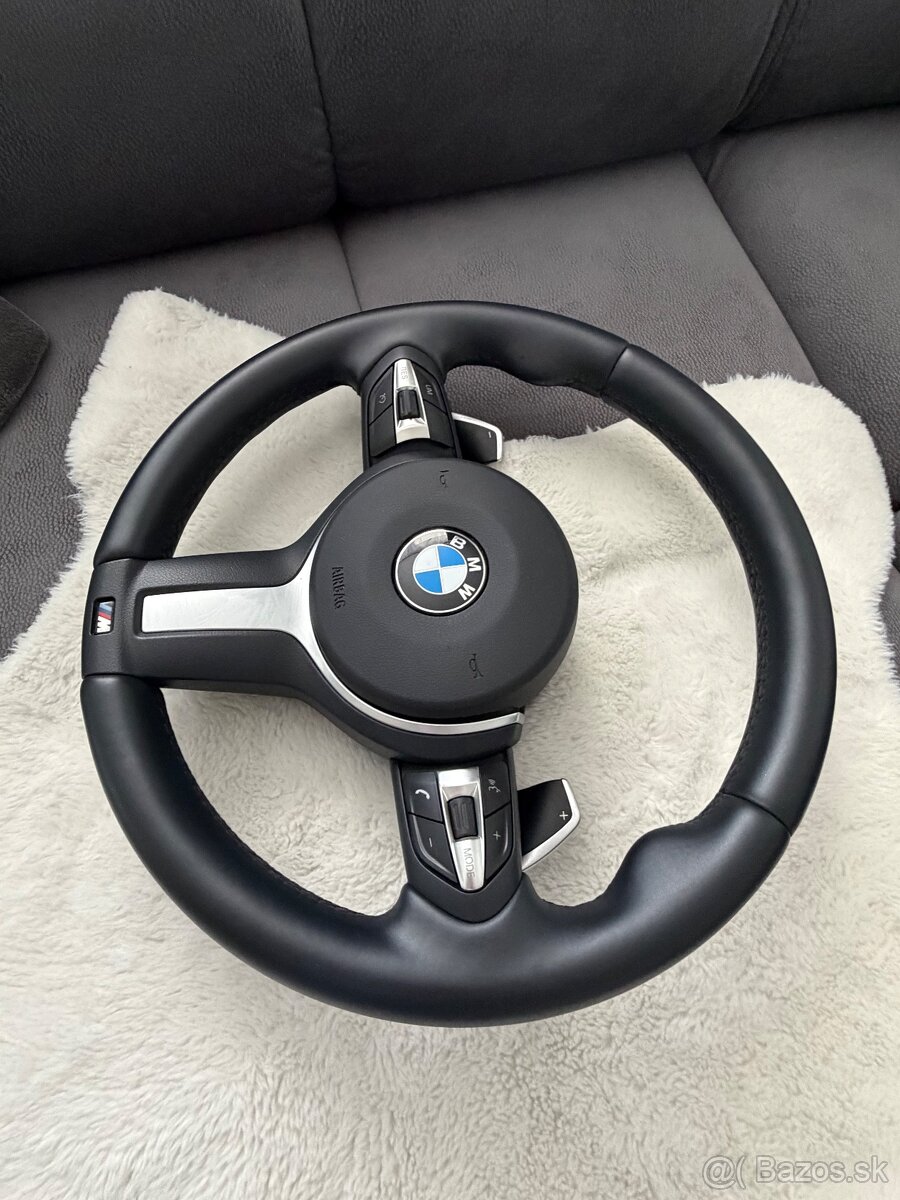 Predám BMW volant Mpacket F10/F01 s pádlami - 7
