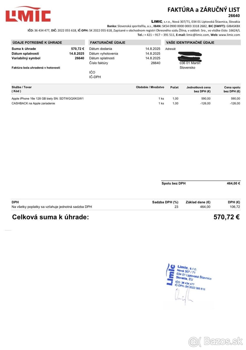 predám Iphone 16e - 7