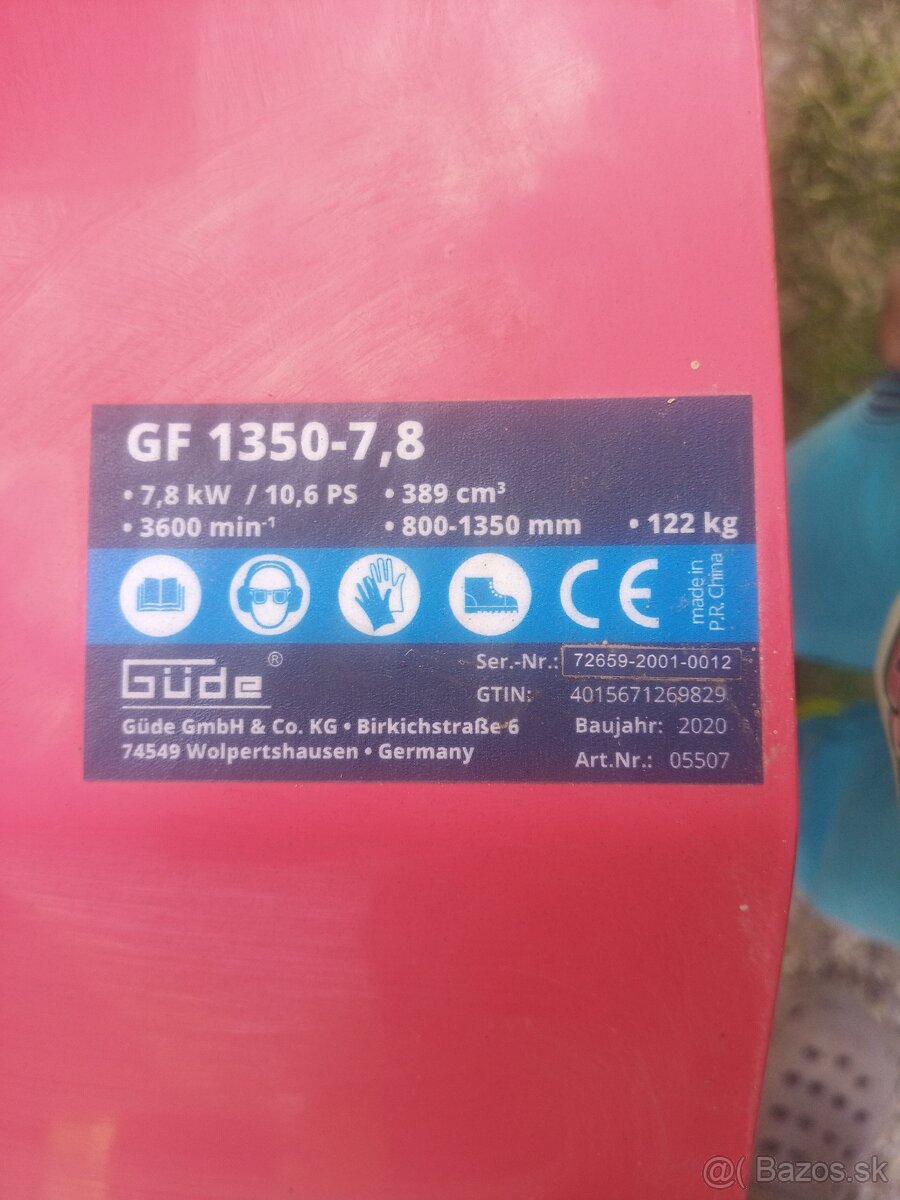 Malotraktor, Kultivator Gude GF1350 - 7