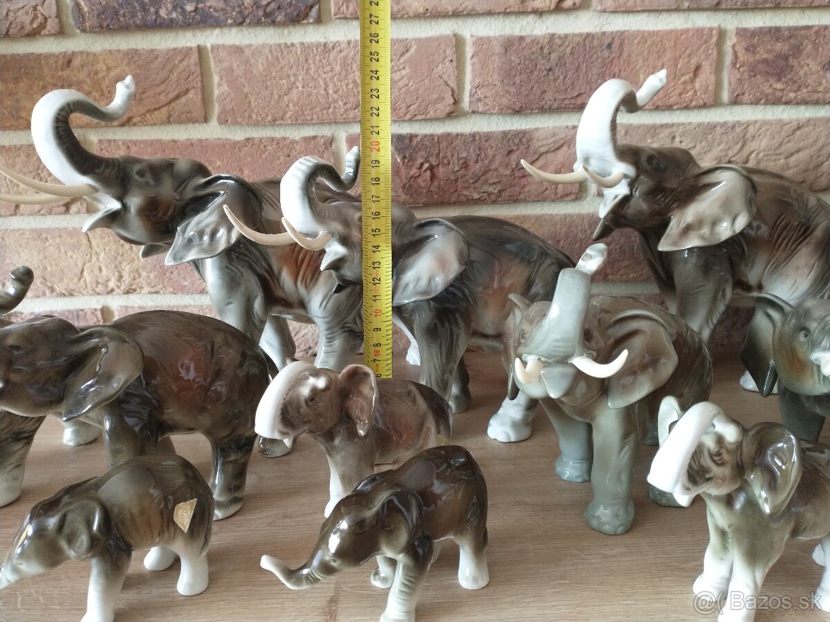 slon, slony, sloníci royal dux, kameň ónyx - 7