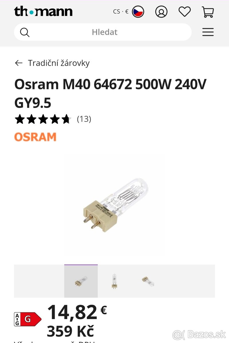 Divadelný reflektor 500w fresnel s clonami - 7