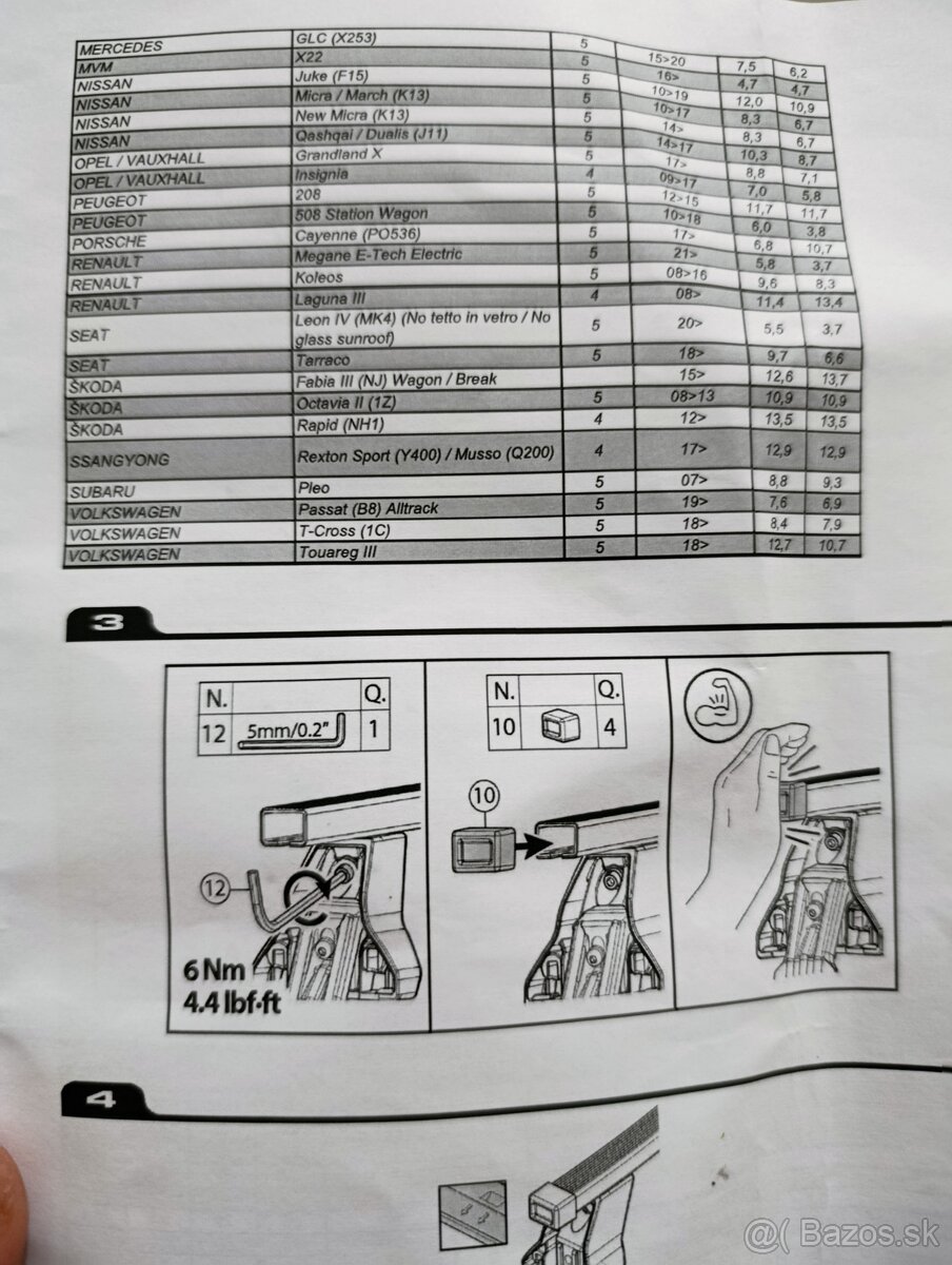 Predám strešný nosič Menabo - 7