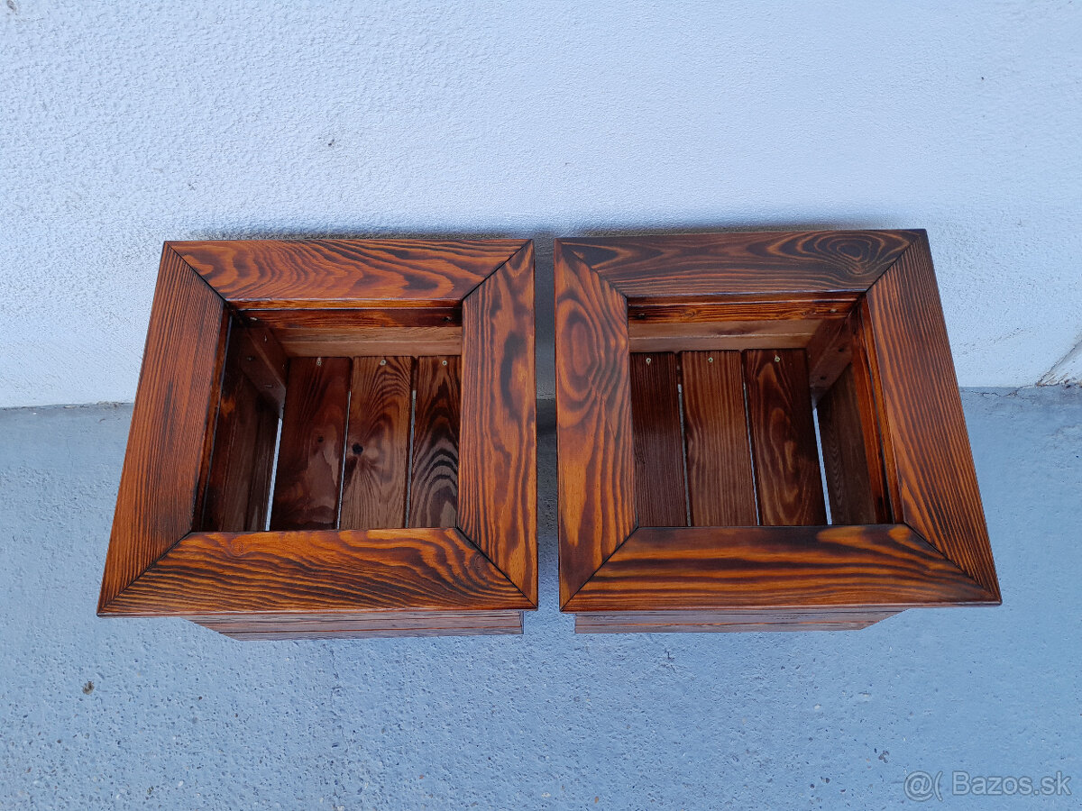 Drevené kvetináče 45x45x52cm - 7