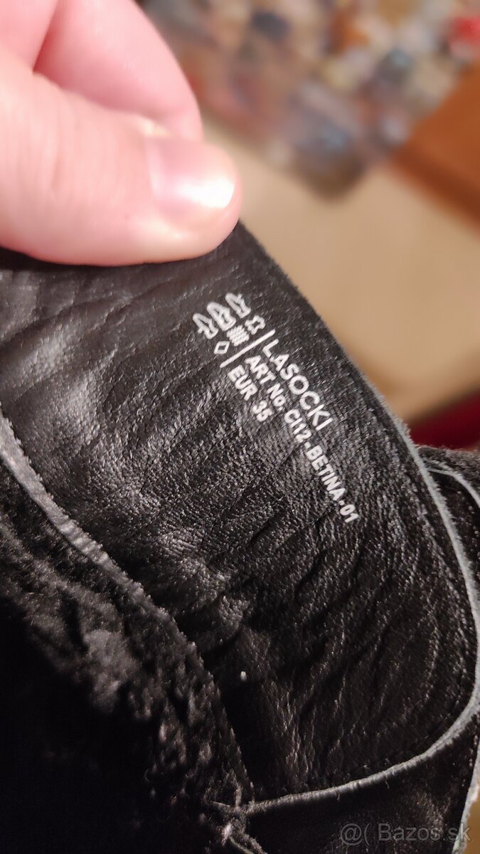 Vysoké kožené topánky - 7